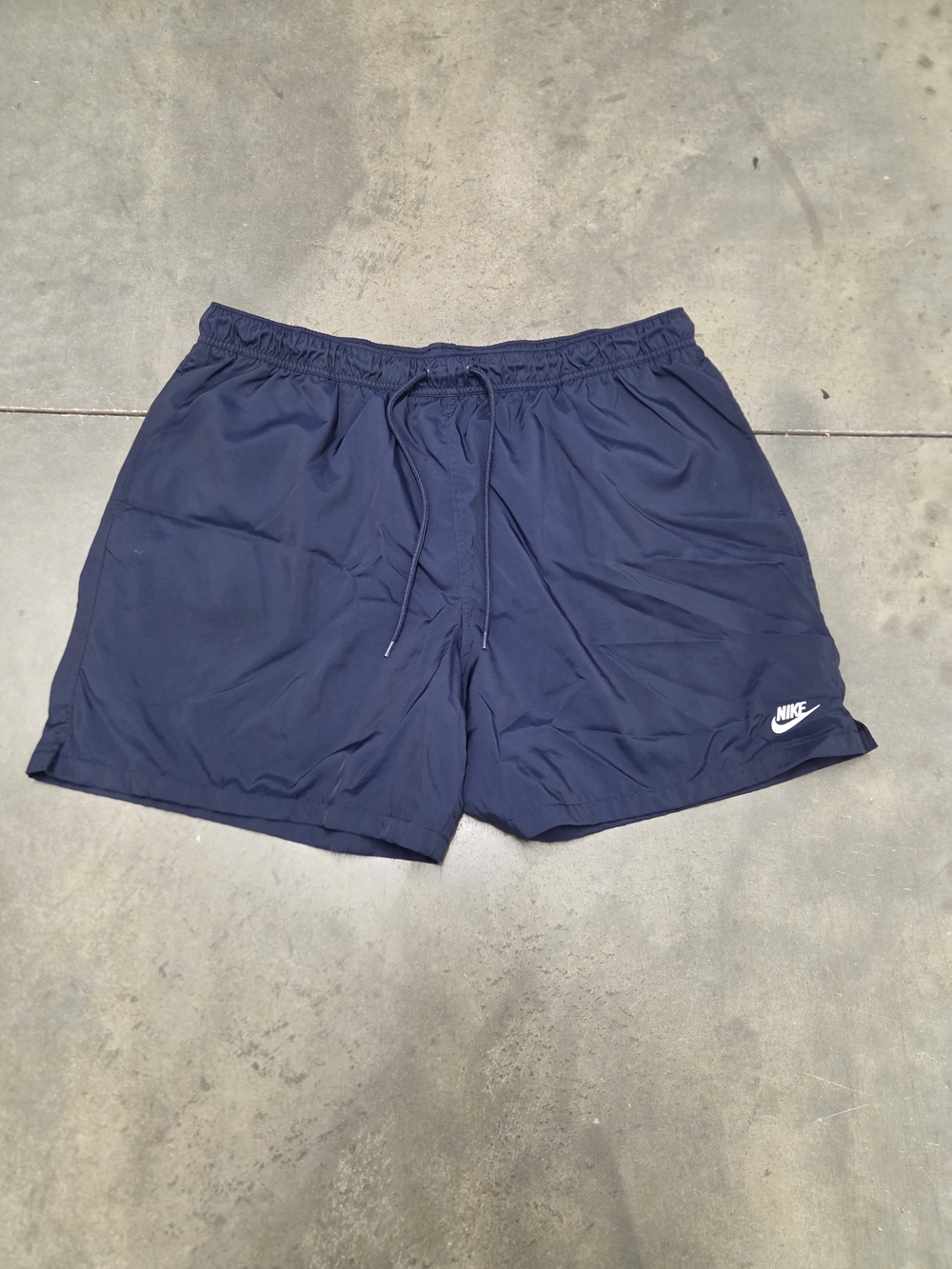 Nike Men's Dark Blue Athletic Shorts with Logo
